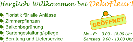 Herzlich Willkommen